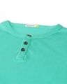 Shop Deep Mint Full Sleeve Henley T-shirt