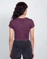 Shop Deep Purple Crop Top T-Shirt-Design