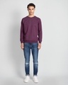 Shop Deep Purple Fleece Light Sweatshirt-Full