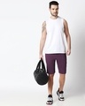 Shop Deep Purple Men's Casual Shorts-Full