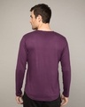 Shop Deep Purple Slit Neck Full Sleeve Henley T-shirt-Design
