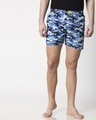 Shop Deep Sea Camo Men's Printed Boxers-Front