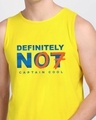 Shop Definitely Not 7 Round Neck Vest Pineapple Yellow-Front