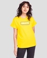 Shop Delete the Drama Boyfriend T-Shirt Pineapple Yellow-Front