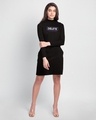 Shop Delete the Drama High Neck Pocket Dress Black-Design