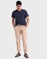 Shop Men's Beige Joggers-Full