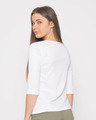 Shop Devil Smirk Round Neck 3/4th Sleeve T-Shirt (GL)-Design