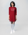 Shop Diagonal Friends Boat Neck 3/4th Sleeve Printed T-Shirt Dress (FRL)-Design