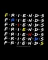 Shop Diagonal Friends Boyfriend T-Shirt (FRL)