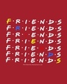 Shop Diagonal Friends Half Sleeves T-Shirt (FRL)-Full