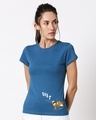 Shop Diet Kick Jerry Half Sleeve Printed T-Shirt (TJL) Digital Teal -Front