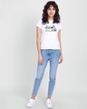 Shop Women's White Diet Minnie Typography Slim Fit T-shirt-Design