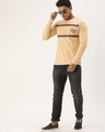 Shop Men's Beige Colourblocked T-shirt