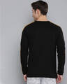 Shop Black Solid T Shirt-Back