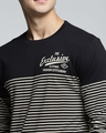 Shop Black Striped T Shirt