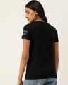 Shop Black Typographic T Shirt-Back