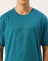 Shop Blue Typography T Shirt-Full
