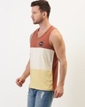 Shop Men's Brown & White Color Block Vest-Design