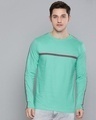 Shop Green Solid T Shirt