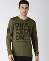 Shop Green Typography T Shirt