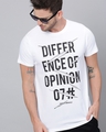 Shop Green Typography T Shirt-Front