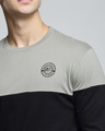 Shop Grey Colourblocked T Shirt