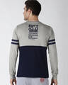 Shop Grey Colourblocked T Shirt-Back