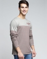 Shop Grey Striped T Shirt-Full