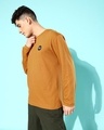 Shop Men's Brown Graphic Printed Oversized T-shirt-Design