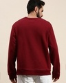 Shop Men's Maroon Typographic Oversized Sweatshirt-Design
