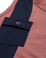 Shop Men's Pink Colourblock Sleeveless T-shirt-Full