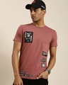 Shop Men's Pink Graphic Print T-shirt-Design