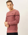 Shop Men's Pink Striped T-shirt-Design