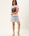 Shop Pink Typographic T Shirt