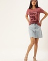 Shop Pink Typographic T Shirt