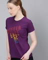 Shop Purple Typographic T Shirt-Design