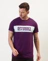 Shop Purple Typography T Shirt-Front