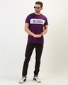 Shop Purple Typography T Shirt-Full