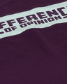 Shop Purple Typography T Shirt