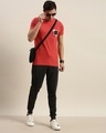 Shop Red Graphic Print T Shirt 46-Full