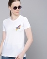 Shop White Typographic T Shirt-Front