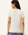 Shop White Typographic T Shirt-Back