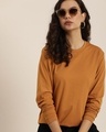 Shop Women's Brown Oversized T-shirt-Full