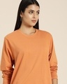 Shop Women's Brown Oversized T-shirt