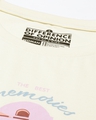 Shop Women's Cream Graphic Print Boxy Fit T-shirt-Full