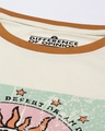 Shop Women's Cream Graphic Print Slim Fit  T-shirt-Full