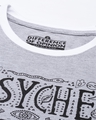 Shop Women's Grey Melange Typography Slim Fit  T-shirt-Full