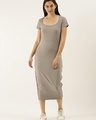 Shop Women's Grey Dress-Front