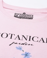 Shop Women's Pink Floral Slim Fit  T-shirt-Full