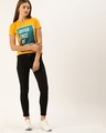 Shop Yellow Graphic Print T Shirt